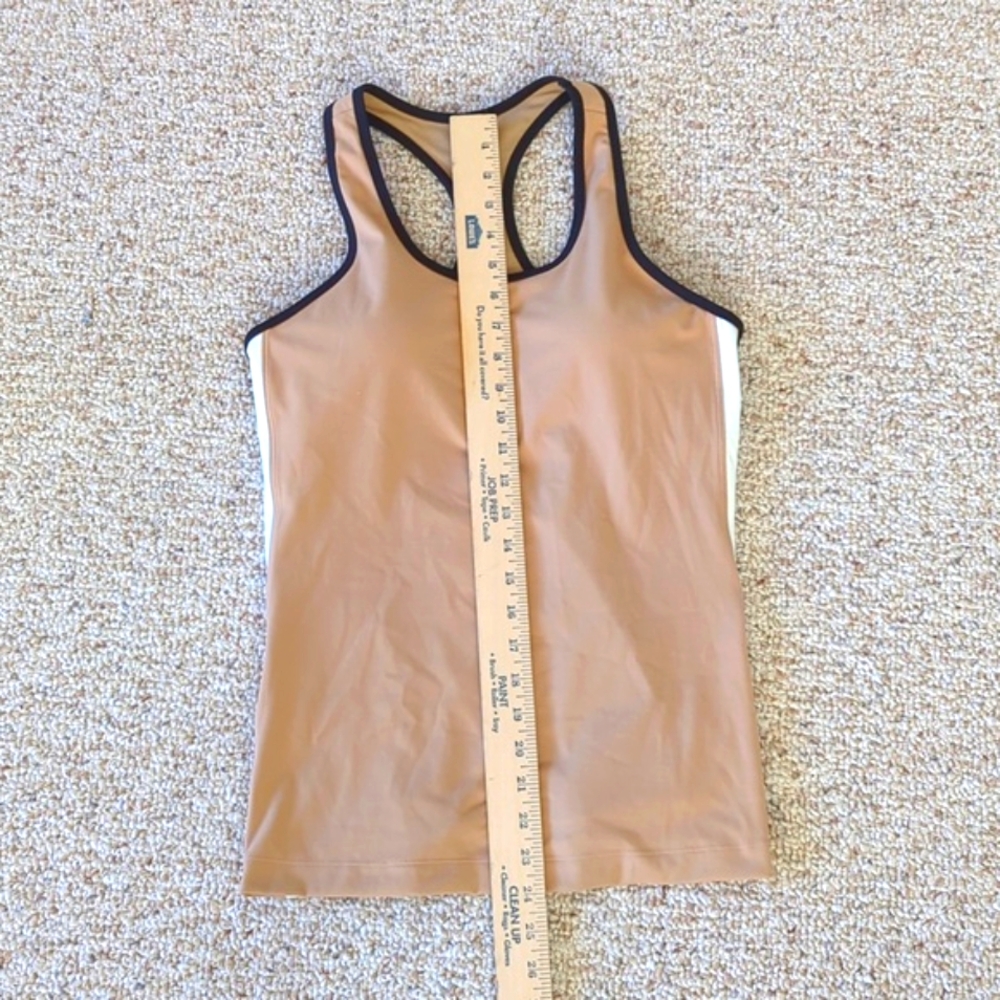 T By Talbots Slimming Colorblock Shelf-Bra Tank T… - image 3